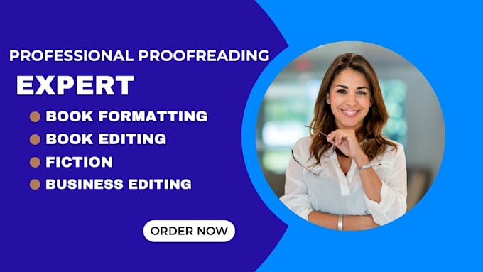 Gig Preview - Proofread book proofreading ebook proofreading editor proofreading memoir editor