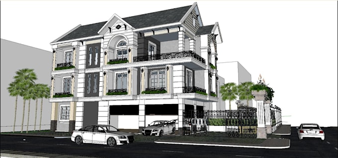 Gig Preview - 3d realistic exterior sketch house, room design, apartment room plan 3d interior