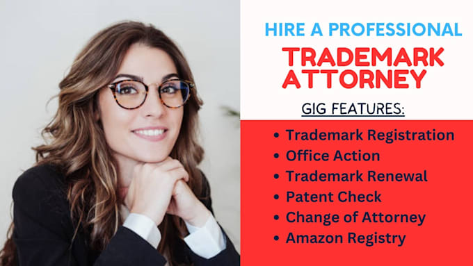 Gig Preview - Be your USA licensed patent, trademark attorney, trademark registration