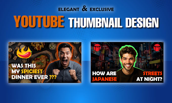 Gig Preview - Do creative and attractive youtube thumbnail design for you