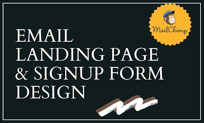 Gig Preview - Design mailchimp email landing page for business