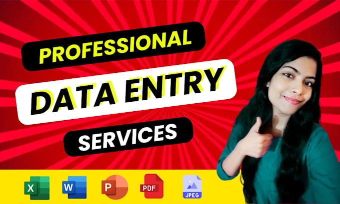 Gig Preview - Do data entry, convert file, excel, web research, CRM data entry