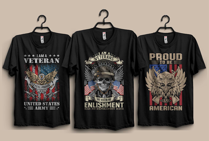 Bestseller - do USA veteran, army and military graphic tshirt design