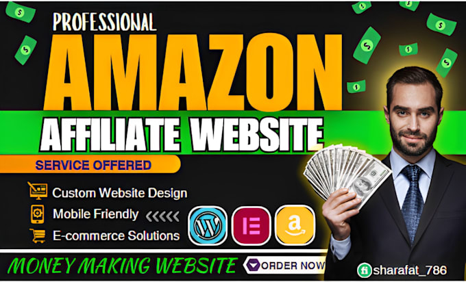 Gig Preview - Build converting amazon affiliate website or affiliate blog