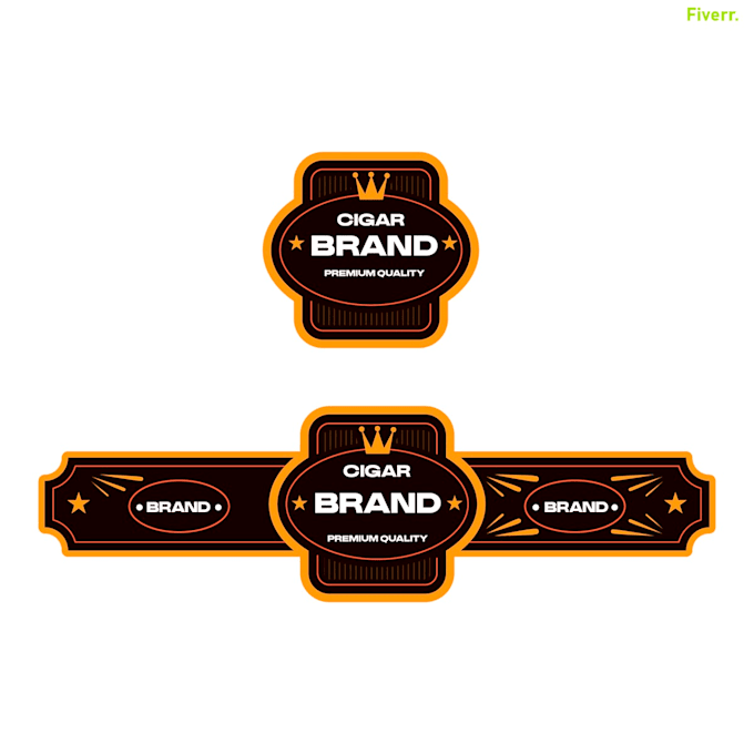 Gig Preview - Do design a cigar brand, labels, box and logo for your brand or business