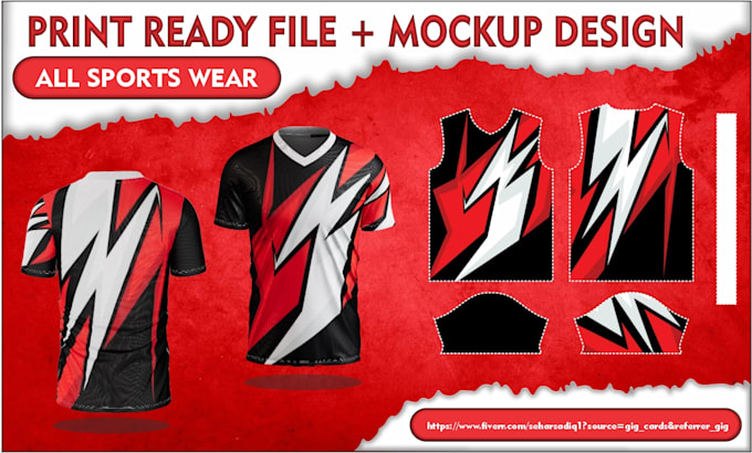 Gig Preview - Design sportswear or sublimation hoodies