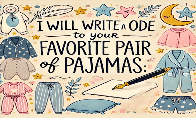 Gig Preview - Write an ode to your favorite pair of pajamas