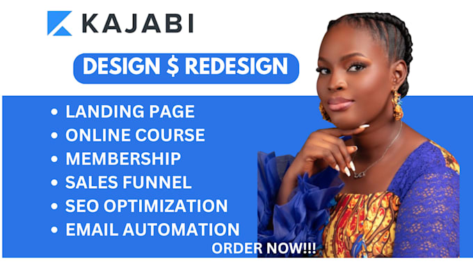 Gig Preview - Kajabi website design, kajabi website redesign, kajabi sales funnel, kajabi