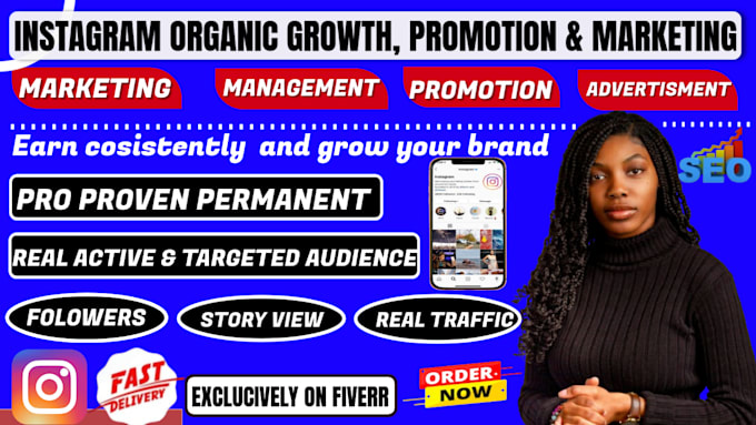 Bestseller - do super fast instagram organic growth, promotion, and marketing