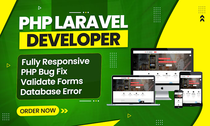 Gig Preview - Be full stack web developer of PHP laravel HTML CSS