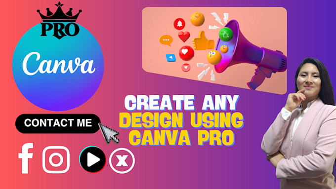 Bestseller - create exclusive designs for social networks in canva pro