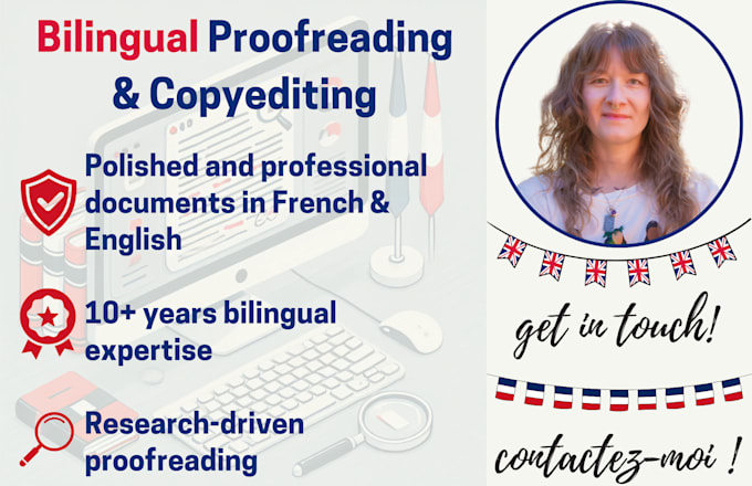 Gig Preview - Proofread and edit your documents in english and french