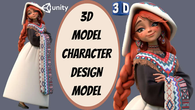 Gig Preview - Make 3d model character game for unity