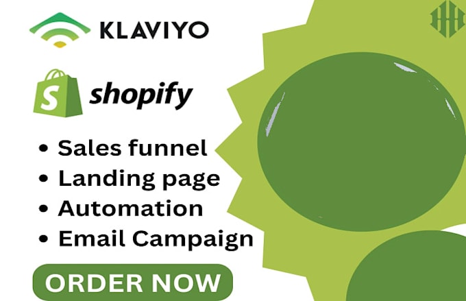 Gig Preview - Klaviyo email template for your shopify store flows integration and campaigns