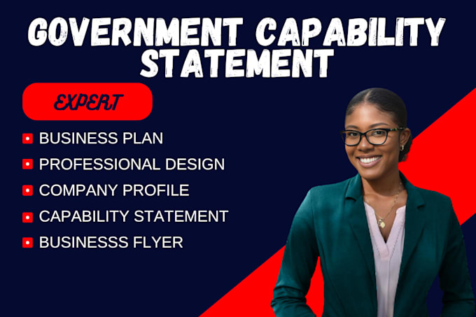 Gig Preview - Design government capability statement, government contract, and flyer design