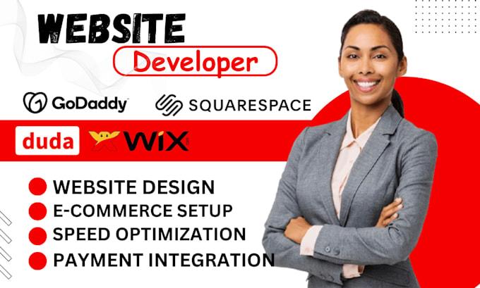 Gig Preview - Fix wix blog clone squarespace website revamp godaady website 3d animated store