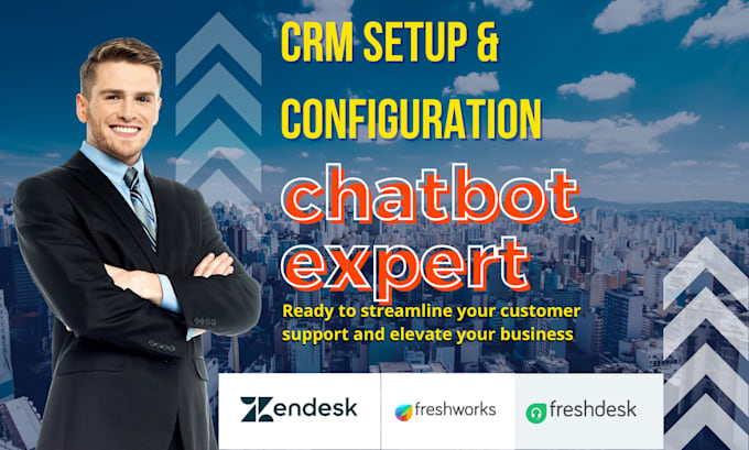 Gig Preview - Setup freshdesk zendesk freshsales freshchat automation crm campaign ticket form