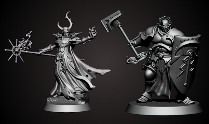 Gig Preview - Sculpt 3d miniature for 3d printing