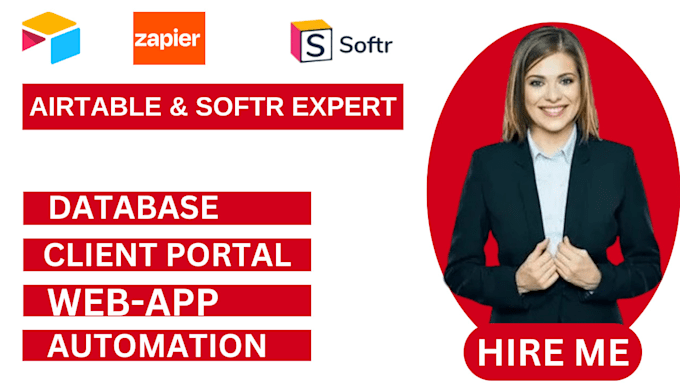 Gig Preview - Design airtable automation, cilent portal, database, softr webapp expert