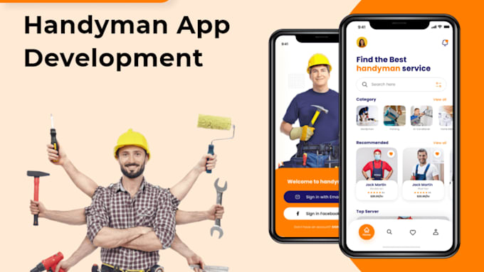 Gig Preview - Transform your handyman business with a custom app solution handyman website