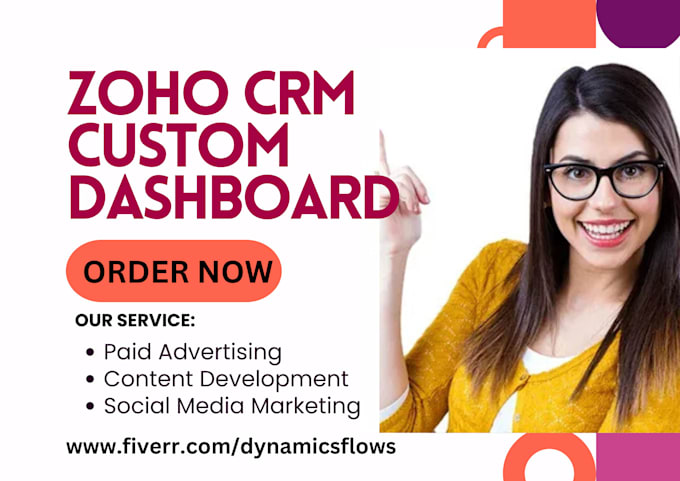 Gig Preview - Optimize zoho crm for improve lead management develop custom modules dashboard