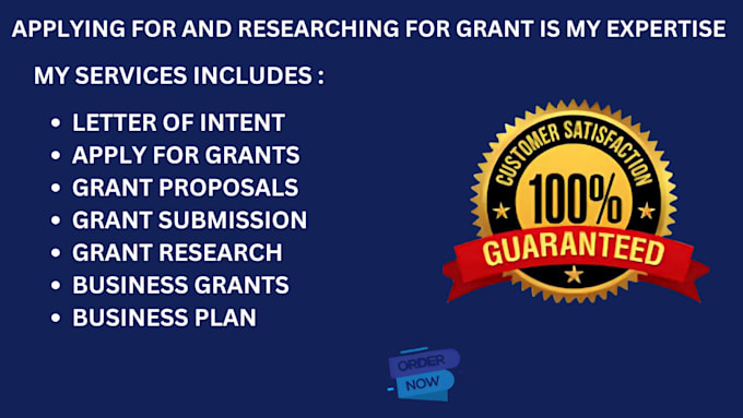 Gig Preview - Research and write grant proposals, business plans, and apply for nonprofit