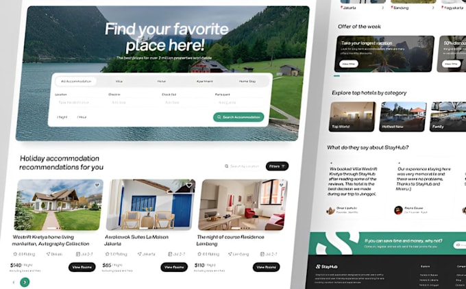 Gig Preview - Build vacation rental website airbnb website with booking setup on wordpress