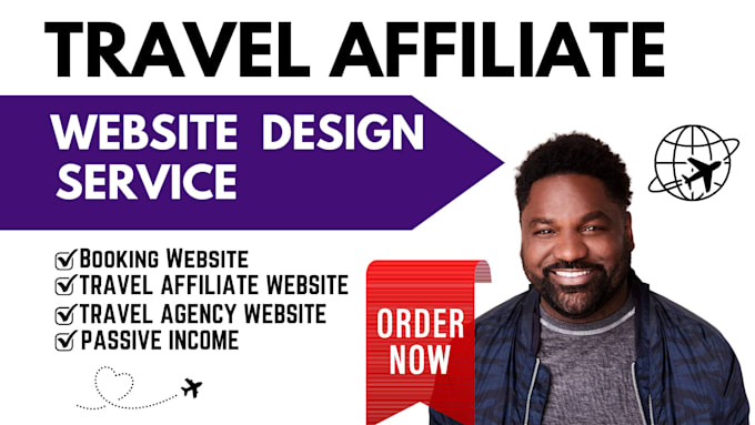 Gig Preview - Create automated travel affiliate website for passive income