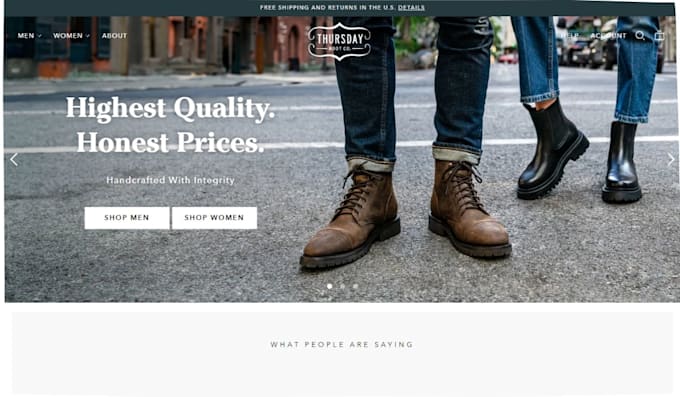 Gig Preview - Design sneakers store sneakers shopify sneakers website footwear dropshipping