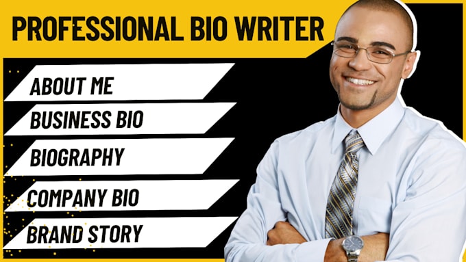 Gig Preview - Do biography biodata author bio about me business writing artist bio brand story