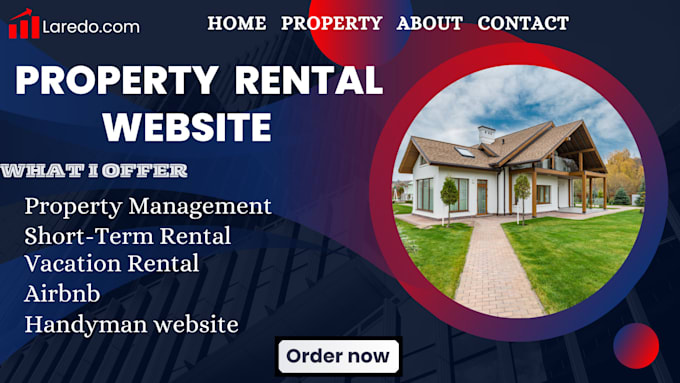 Gig Preview - Develop property management website, airbnb website, vacation rental website