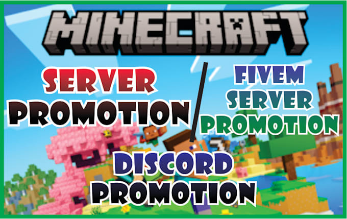 Gig Preview - Do fivem server promotion, discord server growth, minecraft server marketing