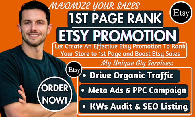 Gig Preview - Boost etsy sales with etsy promotion, etsy digital products promotion, etsy seo