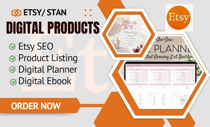 Bestseller - setup etsy digital product shop etsy digital planner, digital products etsy shop