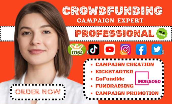 Bestseller - do crowdfunding campaign creation crowdfunding campaign promotion gofundme