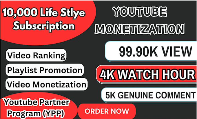 Gig Preview - Youtube channel promotion and USA playlist subscription growth for monetization