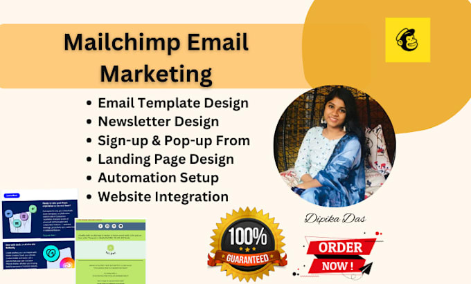 Gig Preview - Do mailchimp email template design and create automation