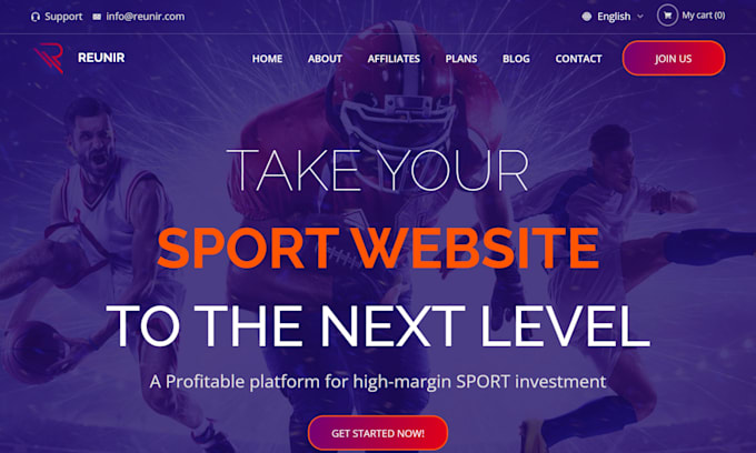 Gig Preview - Develop sports club website for soccer academy,  basketball, football website