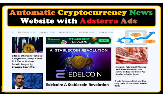 Bestseller - create a monetized automatic cryptocurrency news website