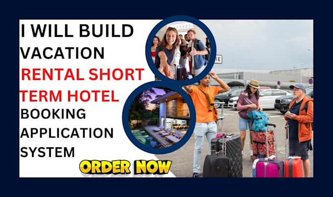 Gig Preview - Build vacation rental vacation rental website short term hotel booking website