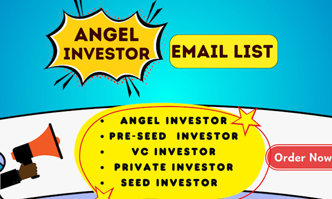 Gig Preview - Provide angel investors email list from USA and europe