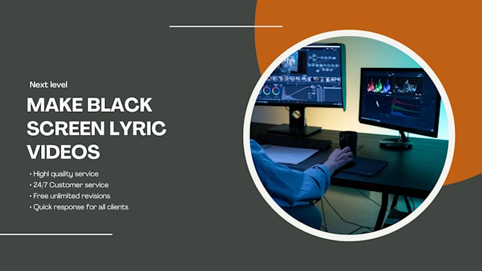 Bestseller - make a black screen lyrics video for your song