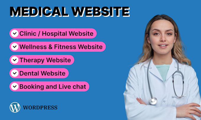 Gig Preview - Design medical, healthcare website for your medical business