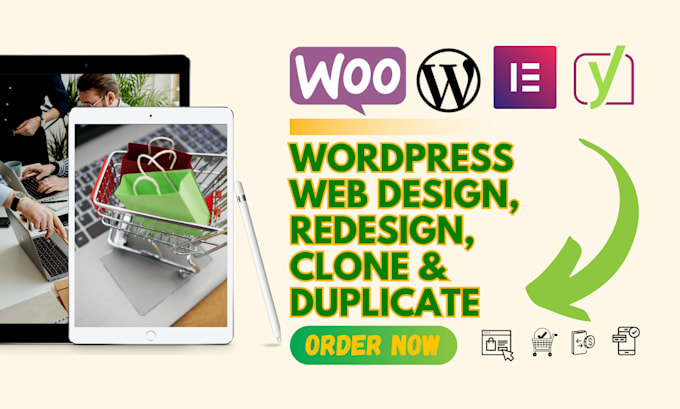 Gig Preview - Design redesign clone revamp build wordpress website with elementor web design