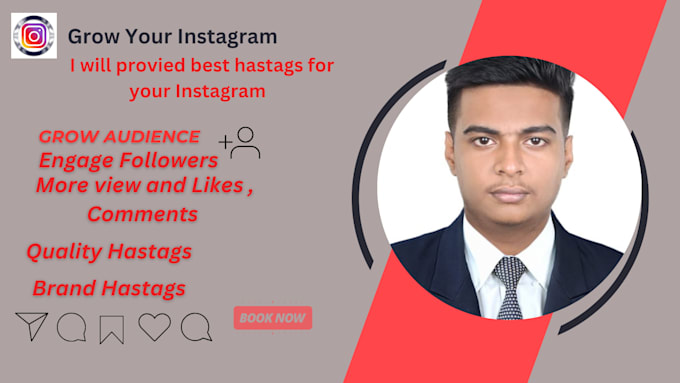 Gig Preview - Help you to grow your instagram account using best hastags