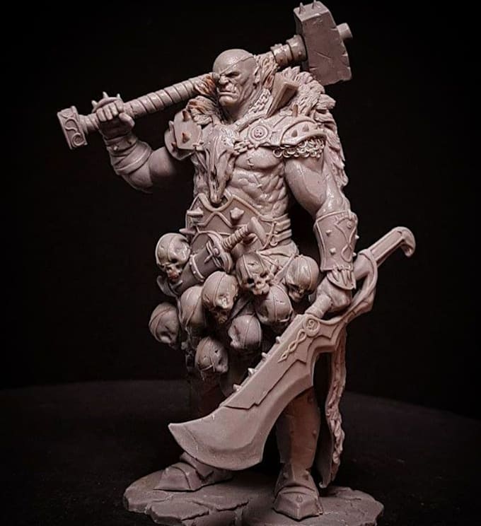 Gig Preview - 3d model, miniatures, tabletop, 3d design, figurine, zbrush, dnd, toys, 3d print