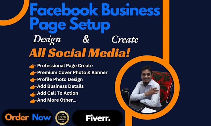 Gig Preview - Create a facebook business page,fun page,social media account completing setup