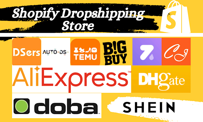 Gig Preview - Create shopify dropshipping store via shein autods printiful supliful aliexpress