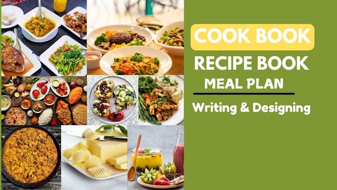 Gig Preview - Be your ghostwriter, cookbook and food recipe writer