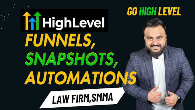 Gig Preview - Build funnel in gohighlevel and solve any issues in ghl or go high level